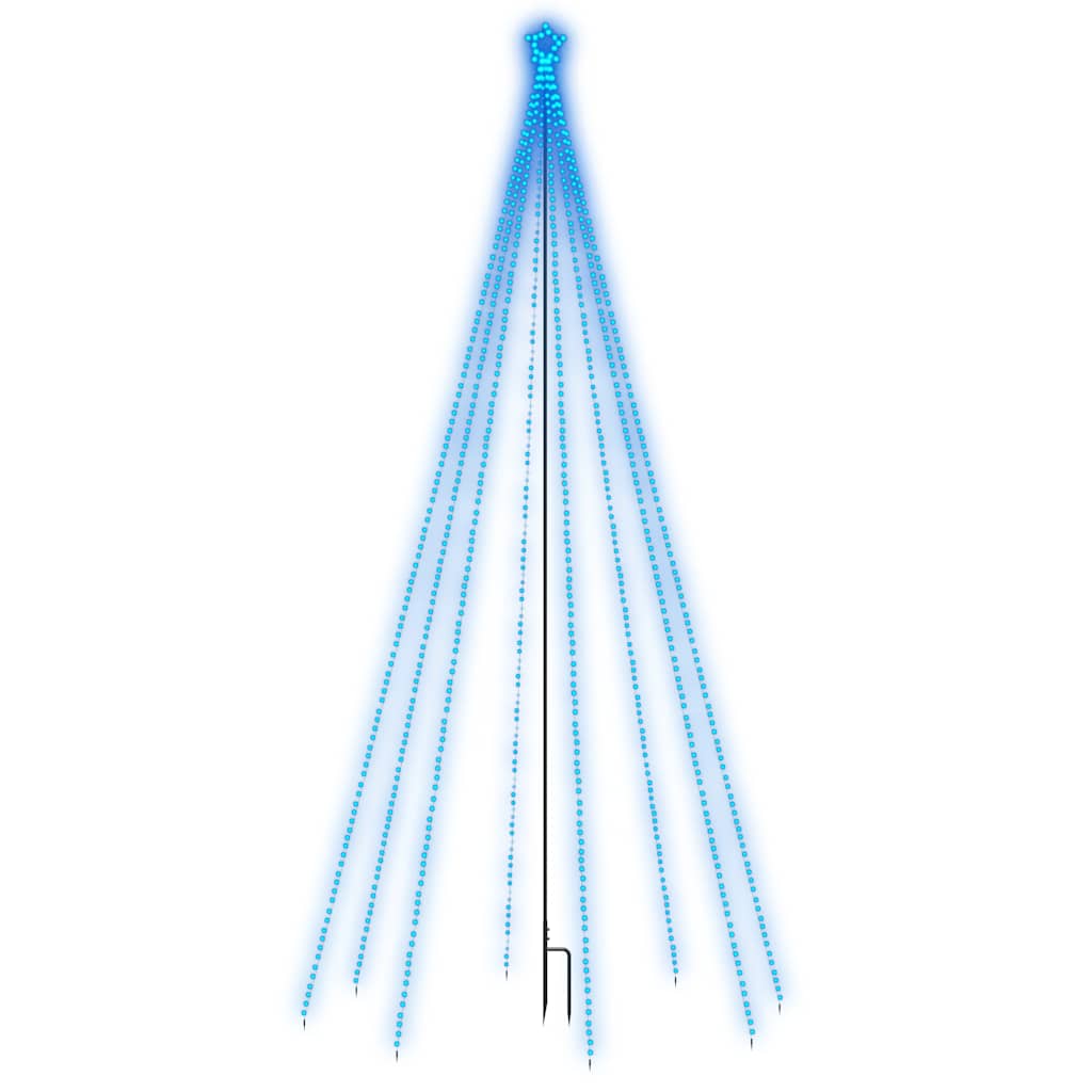 Albero di Natale a LED Vidaxl all'interno di 576 LED 3,6 m blu