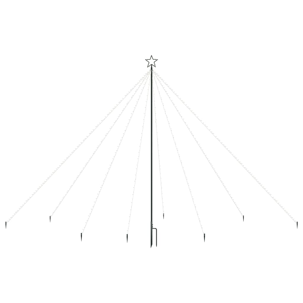 VIDAXL NASTALE Tree Lighting 576 LED all'interno di 3,6 m multilolore