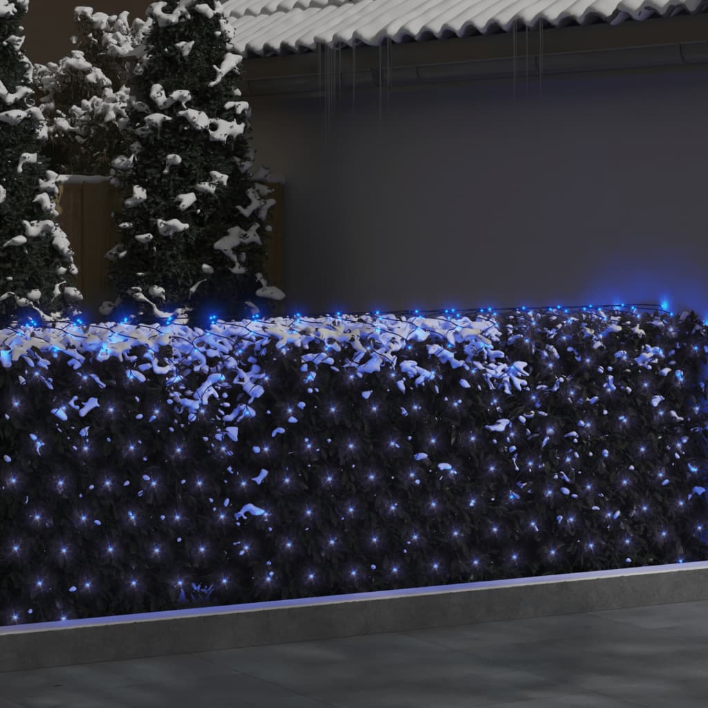 Vidaxl Christmas Network Lighting 306 LED dentro y fuera de 3x3 m azul