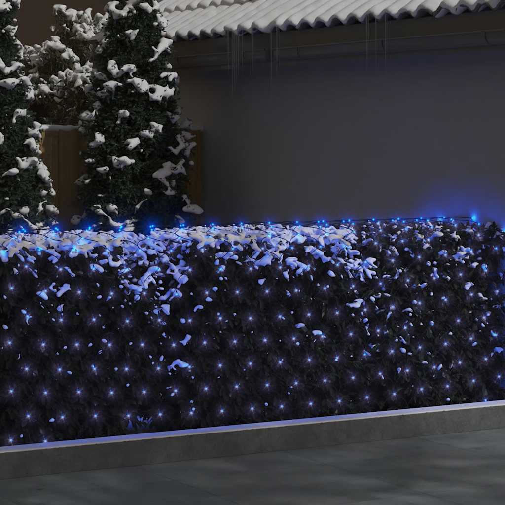 Vidaxl Christmas Network Lighting 306 LED dentro y fuera de 3x3 m azul