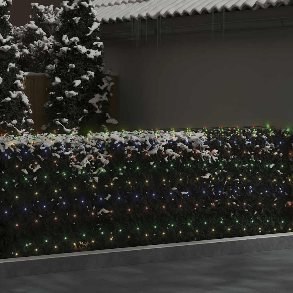 Vidaxl Christmas Network Lighting 544 LED dentro de 4x4 m Multicols