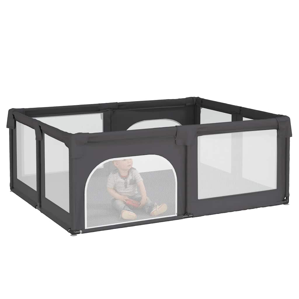 VidaXL Baby Box con 2 puertas Tela Oxford gris oscuro