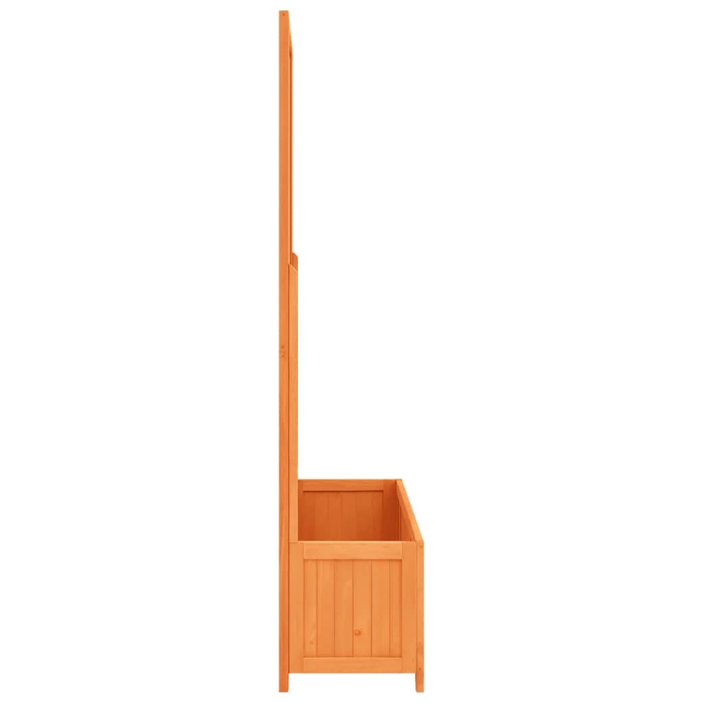 Vidaxl Latwerkplantenbak 70x30x135 cm Pinino solido marrone