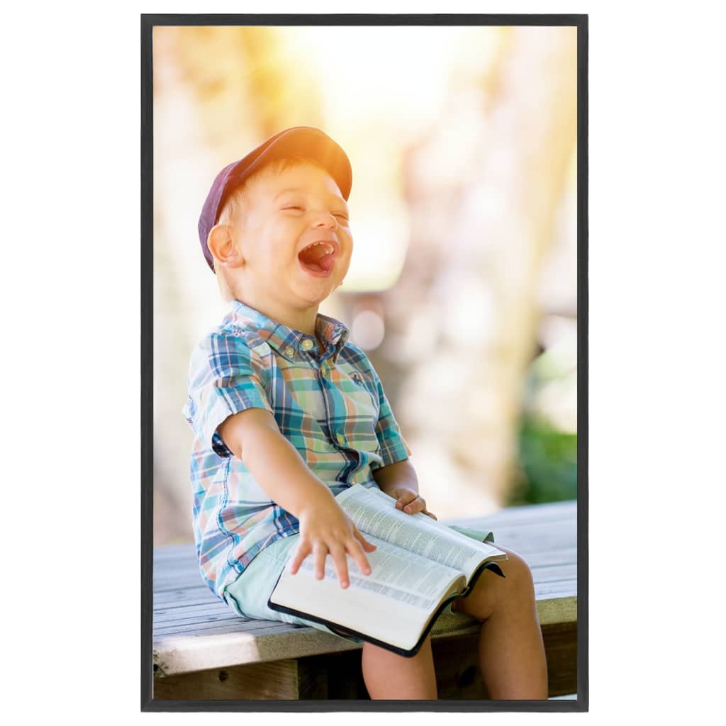 Vidaxl fotogrammi fotografici 3 pezzi per tabella 13x18 cm mdf nero