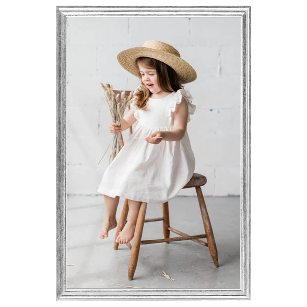 Vidaxl fotogrammi fotografici 5 pezzi per parete o tabella 59.4x84 cm di colore argento