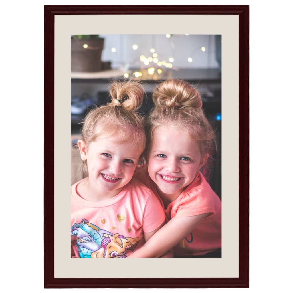 Vidaxl Photo Frames 3 STS para la pared o la tabla 59.4x84 cm de rojo oscuro