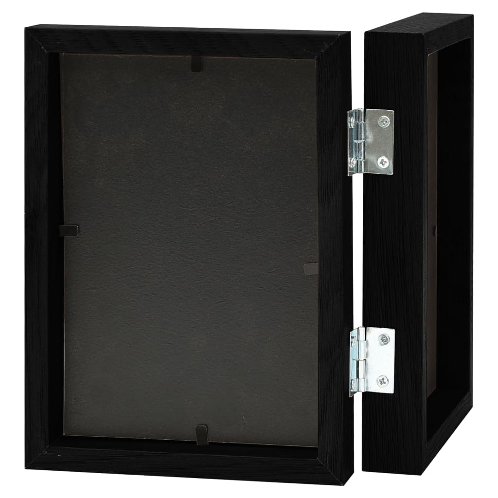 Vidaxl Photo Frame Diptych 2x (10x15 cm) Negro
