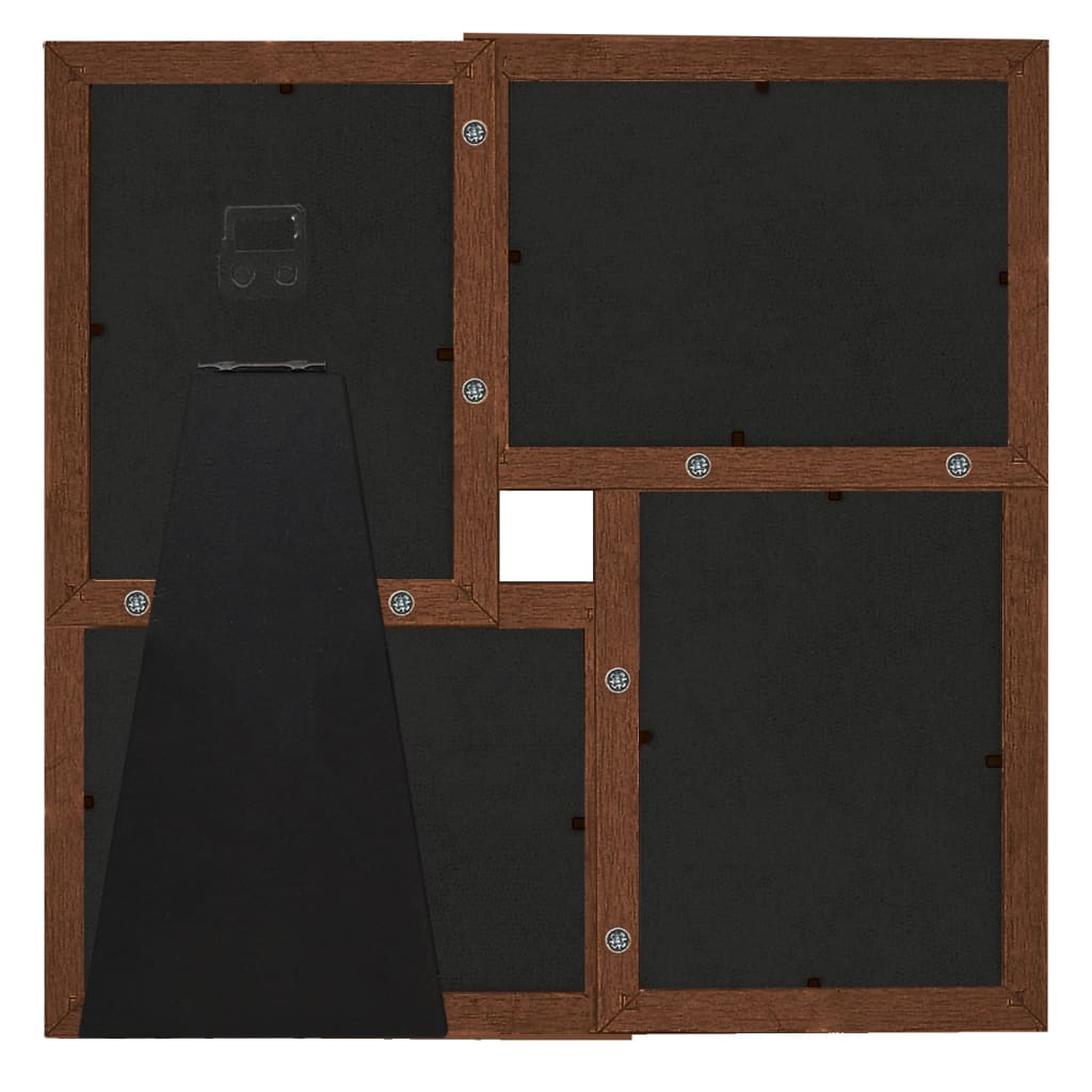 Marco de fotos Vidaxl para 4x (13x18 cm) Photo Mdf Dark Brown