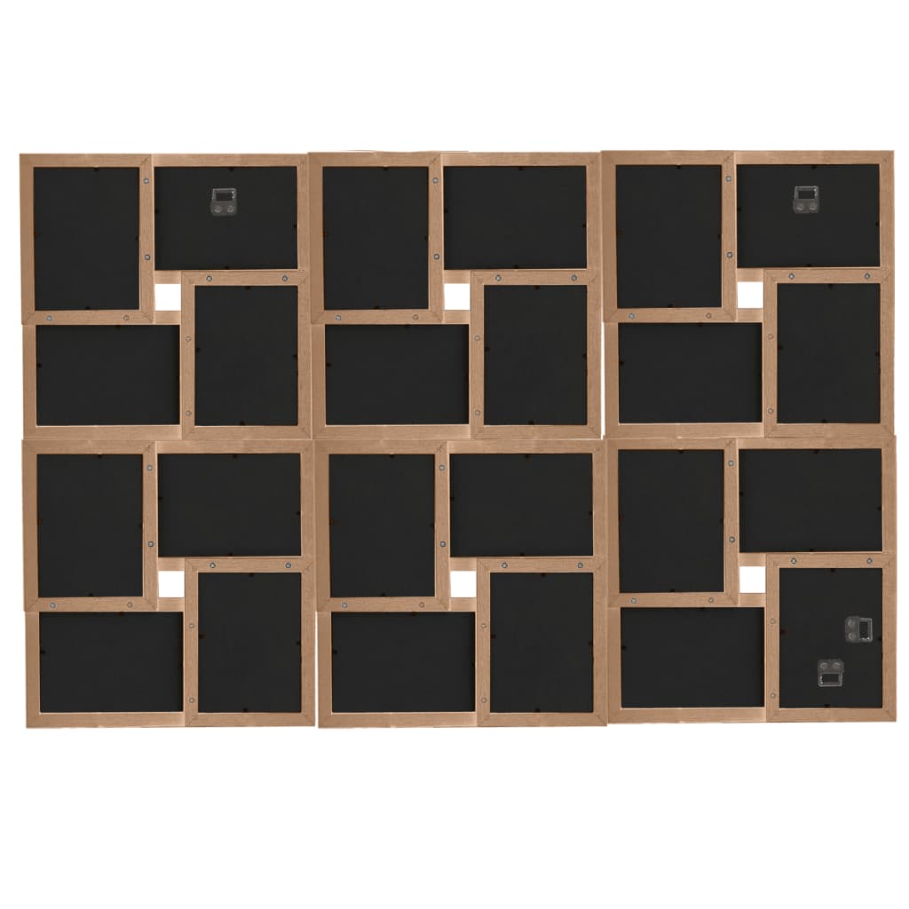 VIDAXL Frame di foto per 24x (10x15 cm) foto marrone chiaro MDF