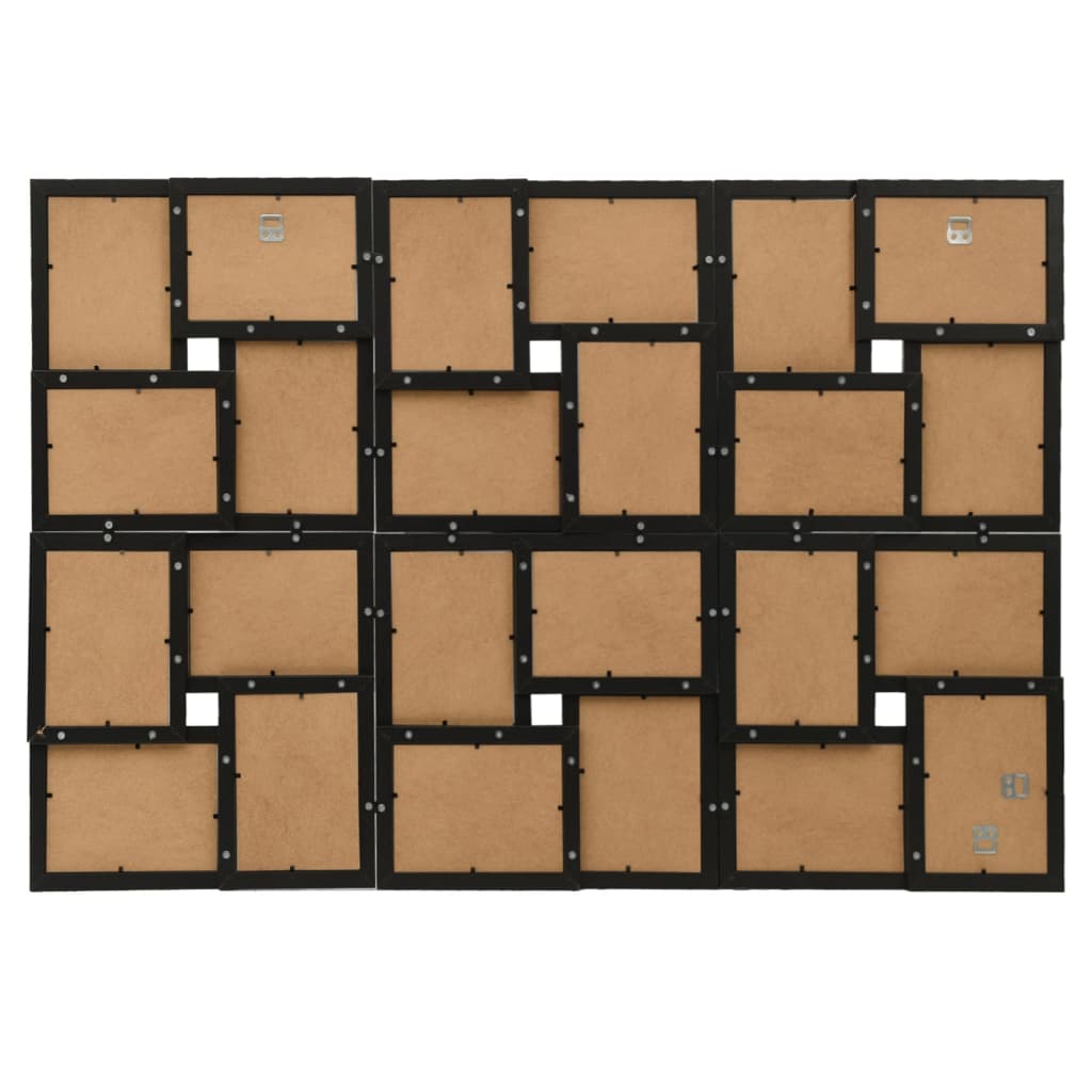 VIDAXL FOTO FOPLA PER POTO MDF NERO 24X (13X18 CM)