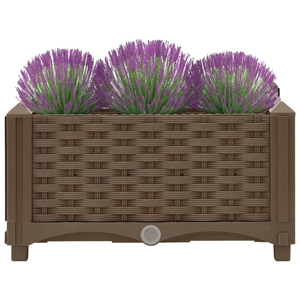 Vidaxl Planter elevado 40x40x23 cm de polipropileno