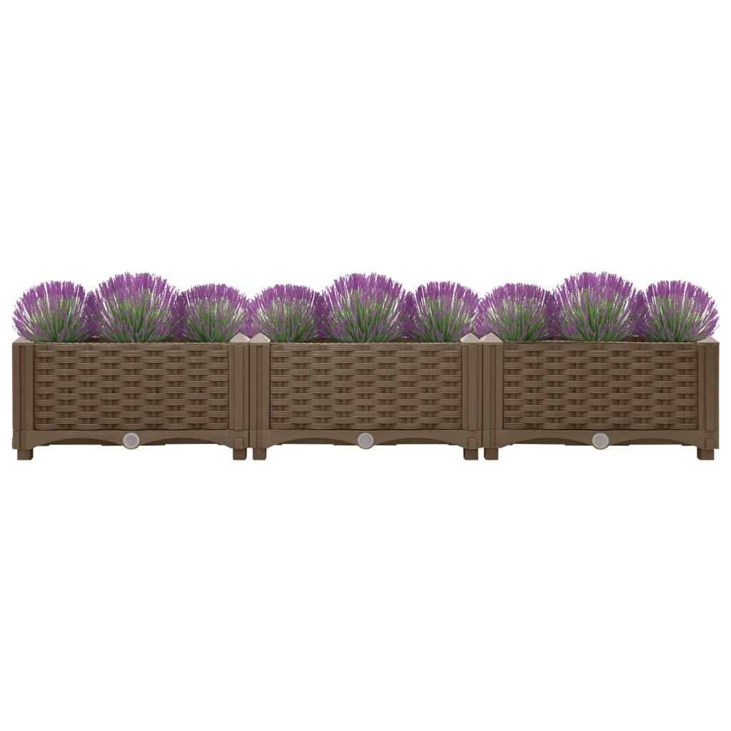 Vidaxl Planter elevado 120x40x23 cm de polipropileno