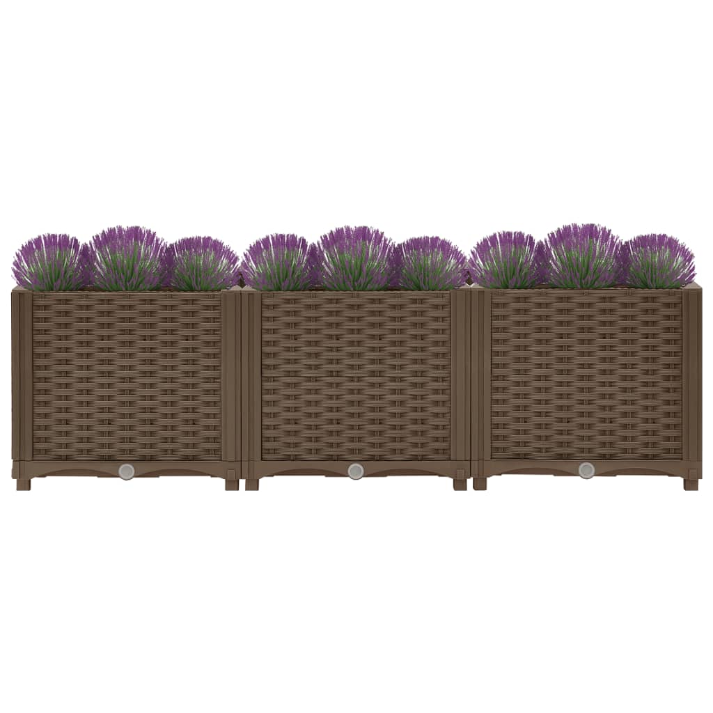 Vidaxl Planter elevado 120x40x38 cm de polipropileno