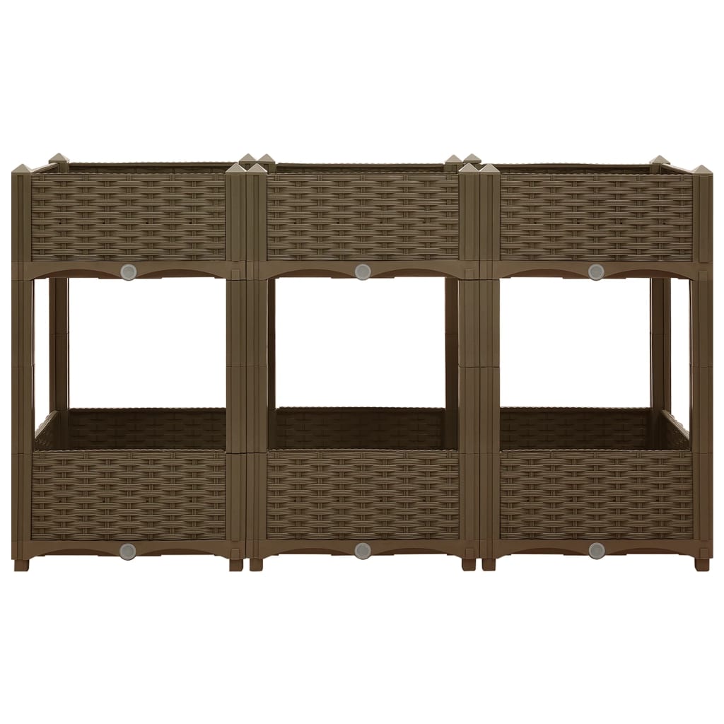 Vidaxl Planter recaudó 120x40x71 cm de polipropileno