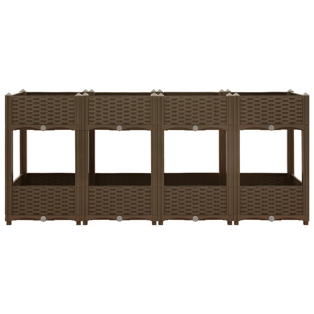 Fiano fioriera Vidaxl raccolta 160x40x71 cm polipropilene
