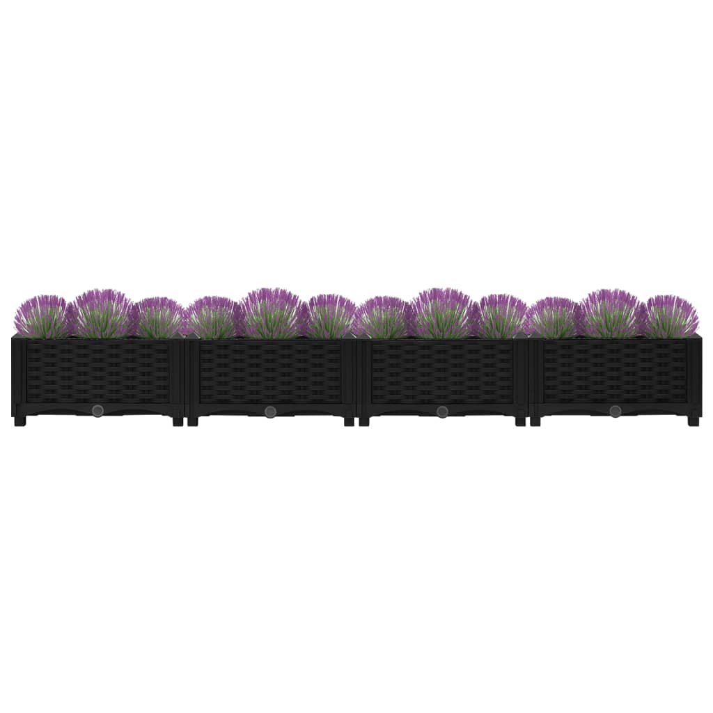 Vidaxl Planter criado 160x40x23 cm de polipropileno