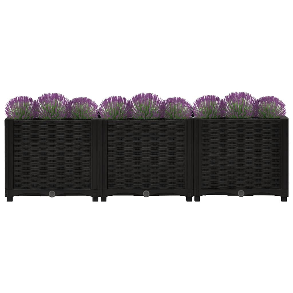 Vidaxl Planter elevado 120x40x38 cm de polipropileno