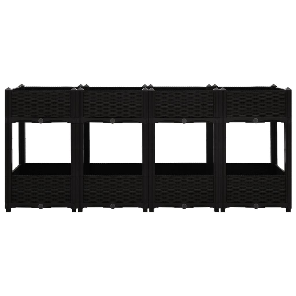 Vidaxl Planter recaudó 160x40x71 cm de polipropileno