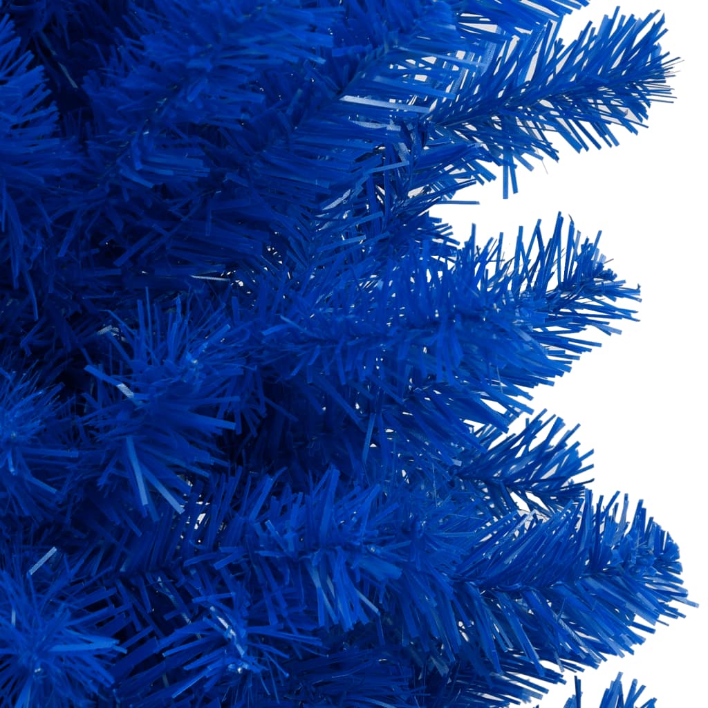 Vidaxl Kunstkerstboom con illuminazione e palle di Natale 240 cm PVC Blue