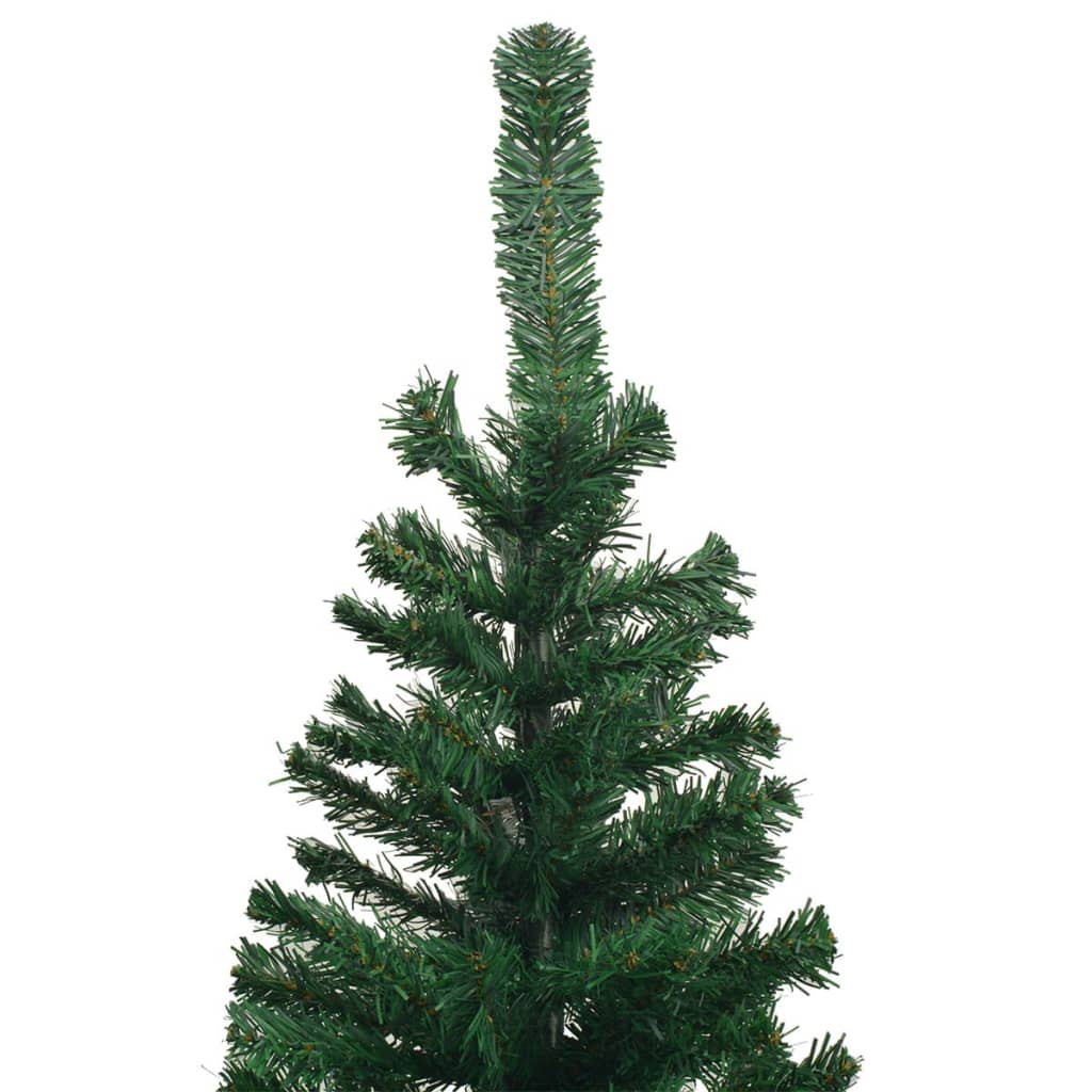 Vidaxl Kunstkerstboom con illuminazione e palle di Natale L 240 cm Verde