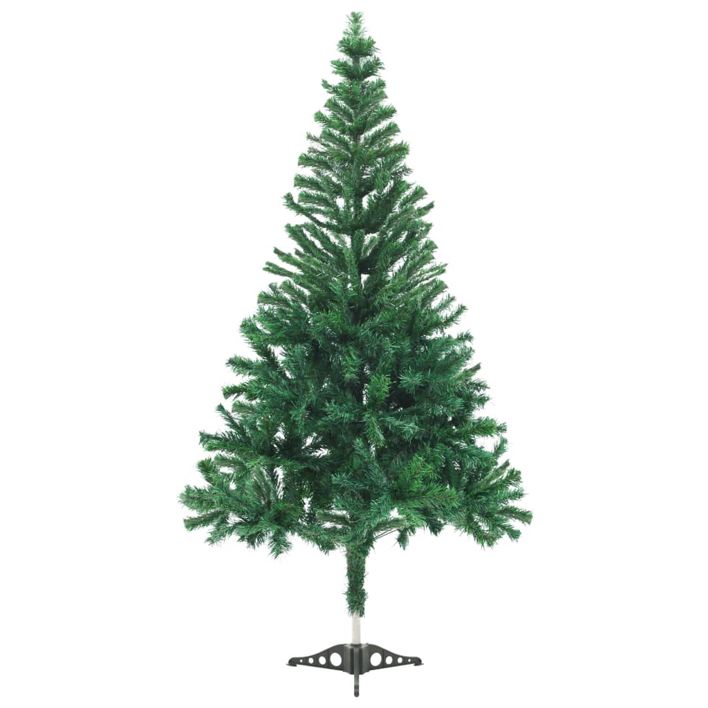 Vidaxl Kunstkerstboom con iluminación y bolas de Navidad 230 ramas 120 cm
