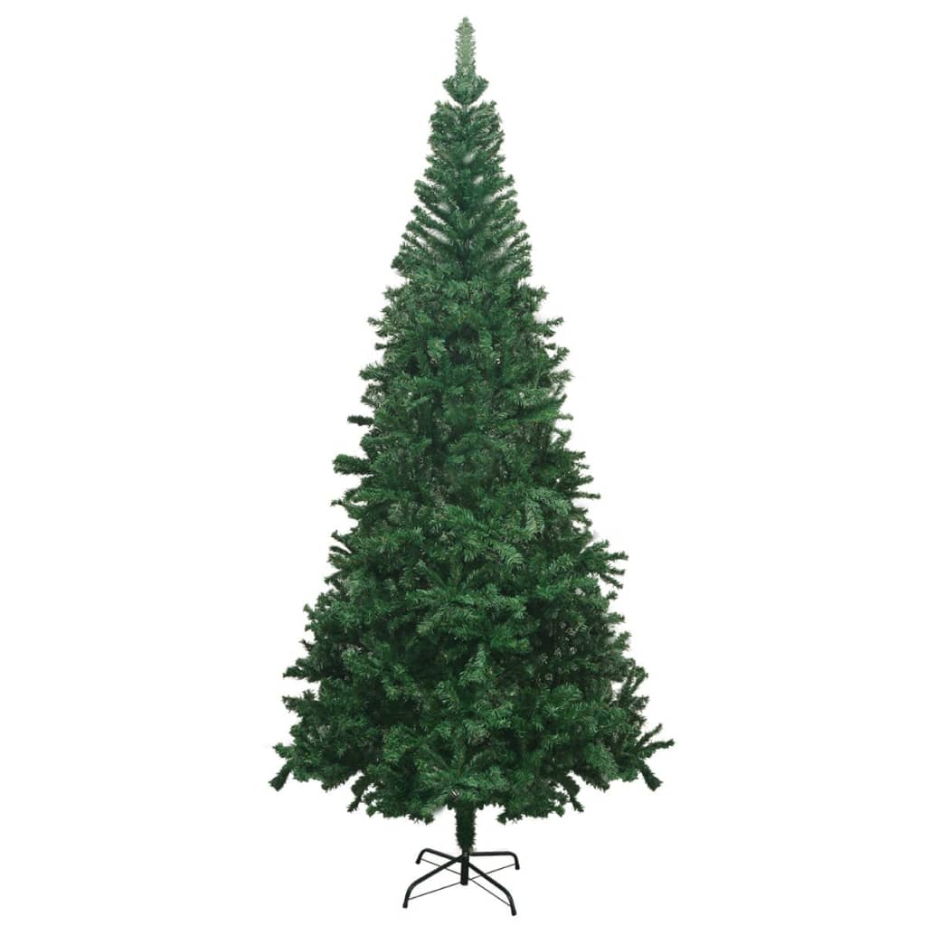 Vidaxl Kunstkerstboom con iluminación y bolas de Navidad l 240 cm verde