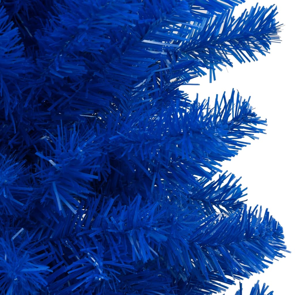Vidaxl Kunstkerstboom con illuminazione e palle di Natale 240 cm PVC Blue