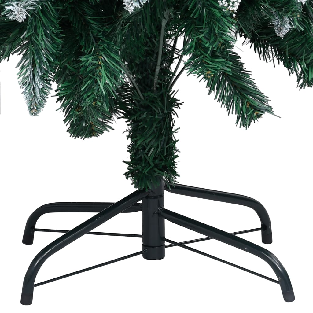 Vidaxl Kunstkerstboom con iluminación de bolas de Navidad de pino 210 cm