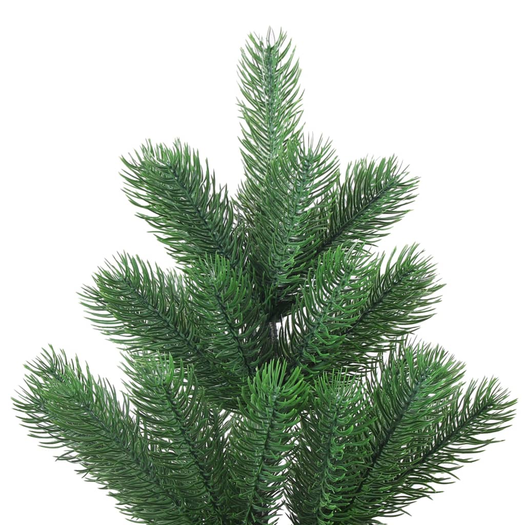 Vidaxl Kunstkerstboom Nordmann con LED y bolas de Navidad de 180 cm verde