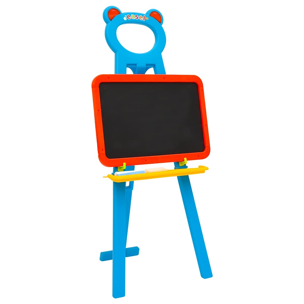 Vidaxl Fibra per bambini con lavagna e lavagna 2 in 1