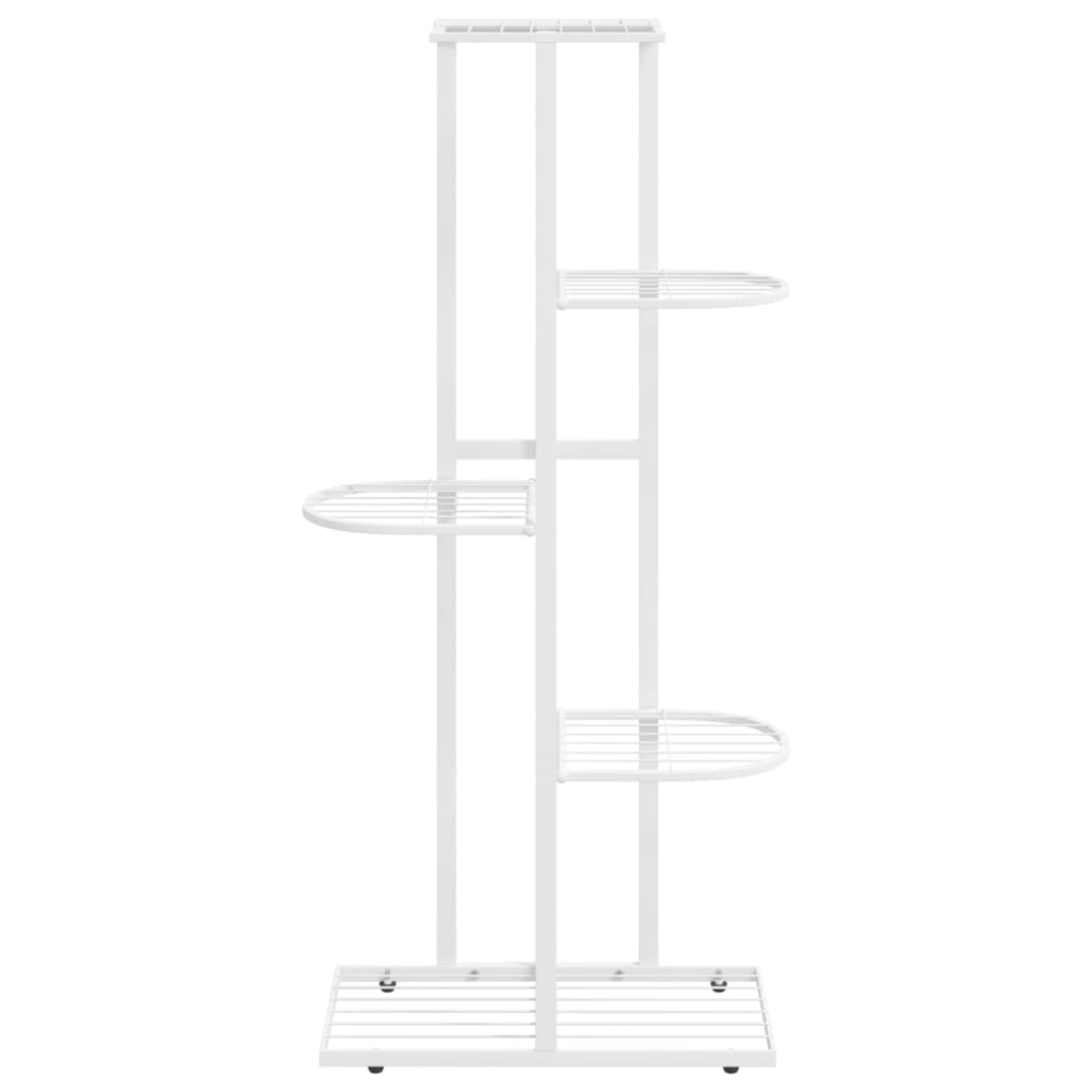 Vidaxl Flower Standard con 5 strati 43x22x98 cm di metallo bianco