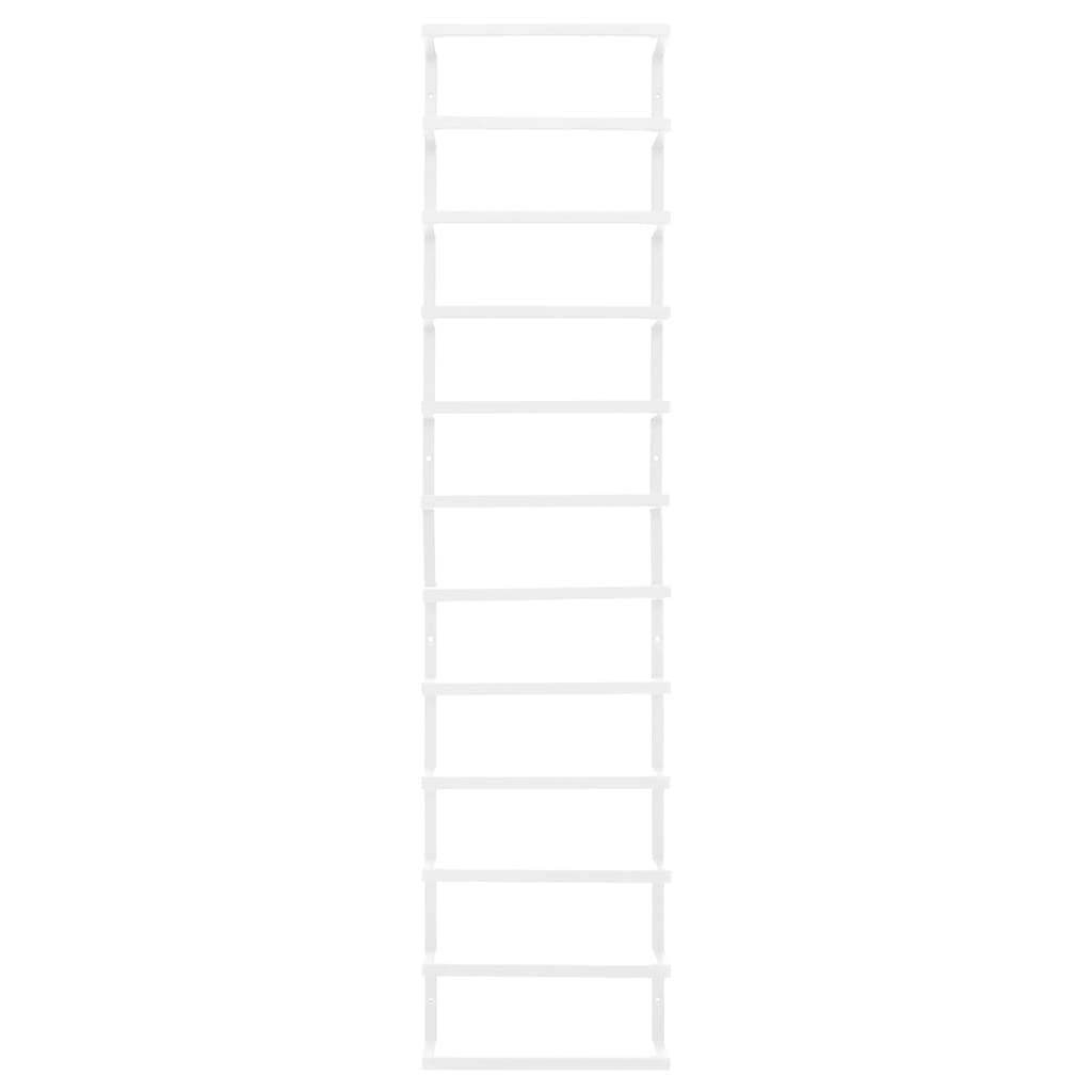 Rack per asciugamano Vidaxl 24x12x96 cm acciaio bianco