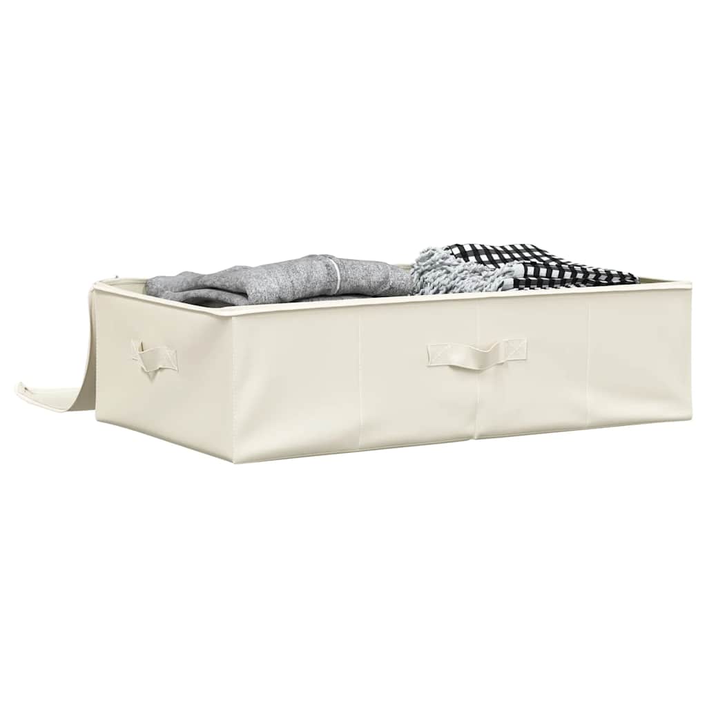 Vidaxl Storage Box 70x40x18 cm Crema in tessuto