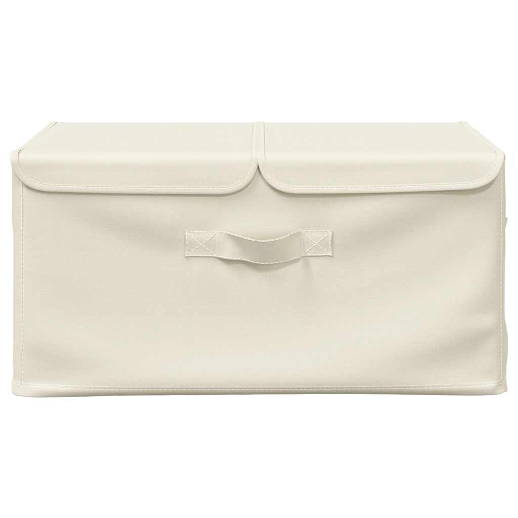Cajas de almacenamiento de Vidaxl 2 PCS 50X30X25 CM CM CRAME COLORED