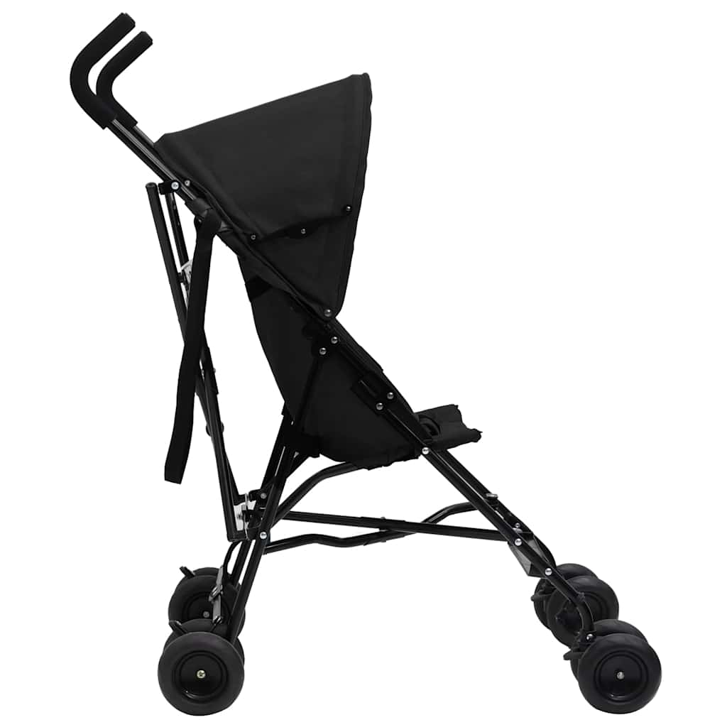 Vidaxl Kinderbuggy Staal Anthracite -Colored and Black