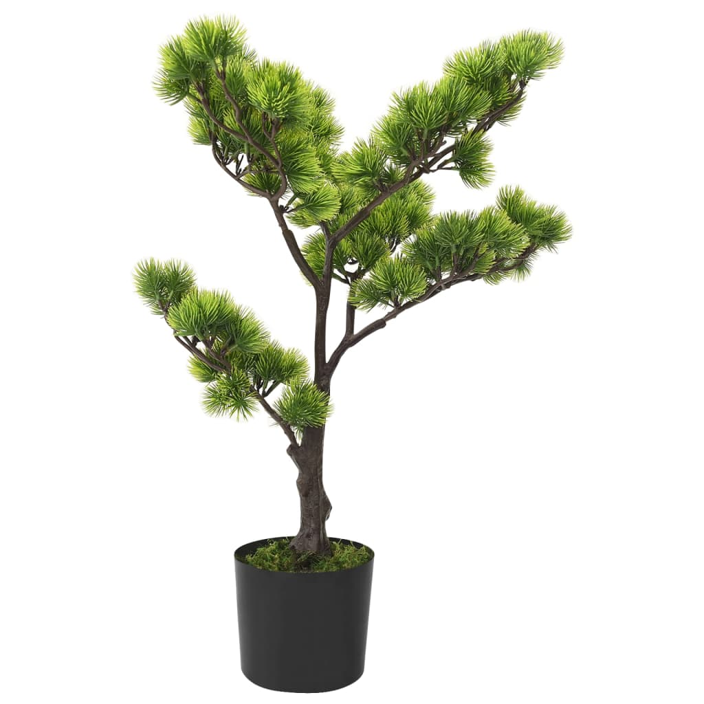 Vidaxl Plant artificiale con pentola pinus bonsai 60 cm verde