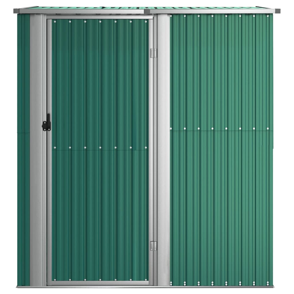 Vidaxl Garden Shed 180.5x97x209.5 cm de acero galvanizado verde