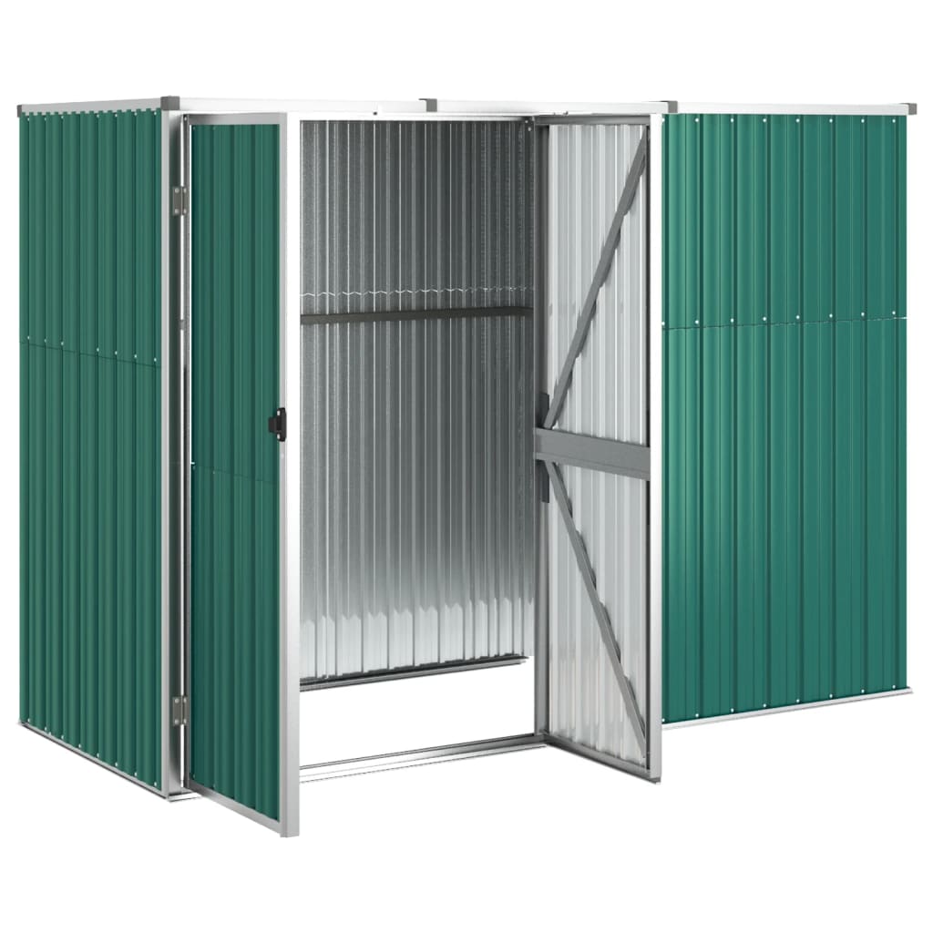 Vidaxl Garden capannone 225x89x161 cm in acciaio zincato