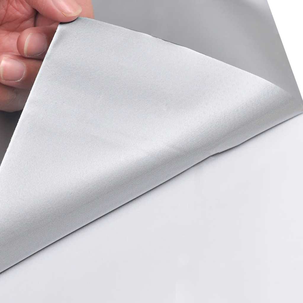Vidaxl 2 St Autofolie 100x150 cm + 50x150 cm Matt Silver -colorato
