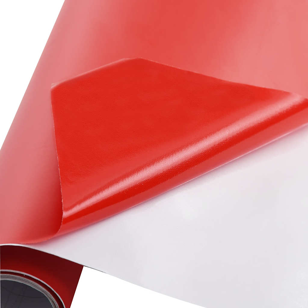Vidaxl 2 St Autofolie 100x150 cm + 50x150 cm rosso opaco