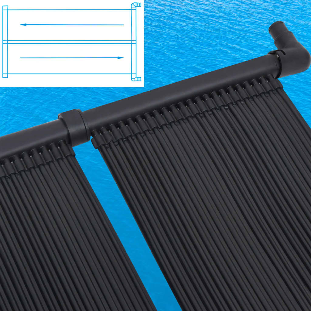 VidaXL paneles solares calefactores para piscina 2uds 80x310 cm