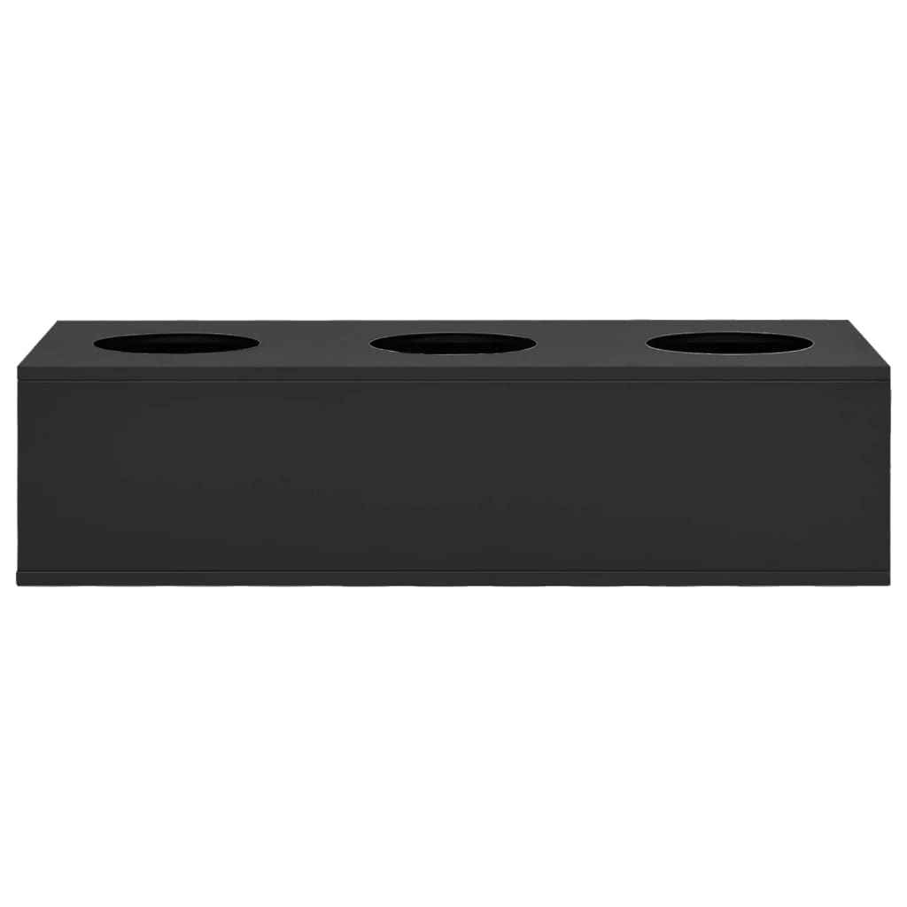 Vidaxl Office Flower Box 90x40x23 cm in acciaio antracite