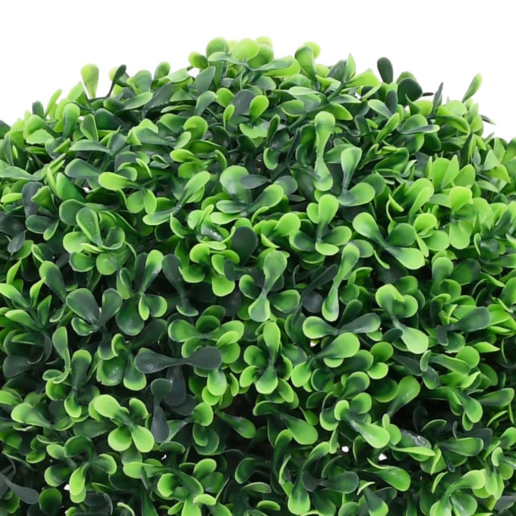 Vidaxl Piante artificiali con vaso 2 St Boxwood Formazione sferica 27 cm Verde