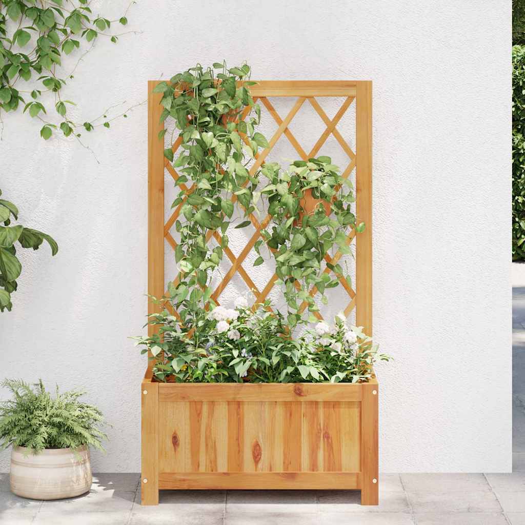 Vidaxl Planning Box recaudada con Latwerk Solid Acaciahout