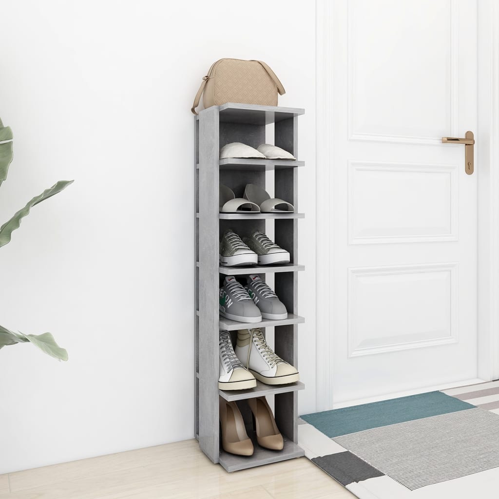 Vidaxl Cabinet di scarpe 27.5x27x102 cm Prezzo in legno elaborato