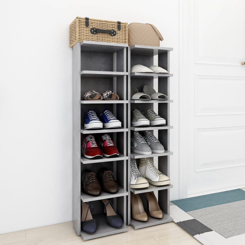 VIDAXL CABIETTI DELLA SCARPA 2 ST 27.5X27X102 CM PREZZO DI CALCETTURA
