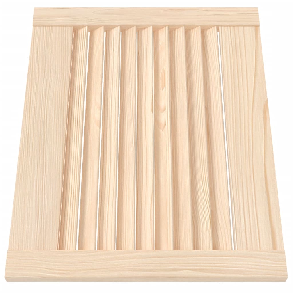 Porte di armadietti Vidaxl con stecche da 4 pezzi 39.5x49,4 cm Pino solido