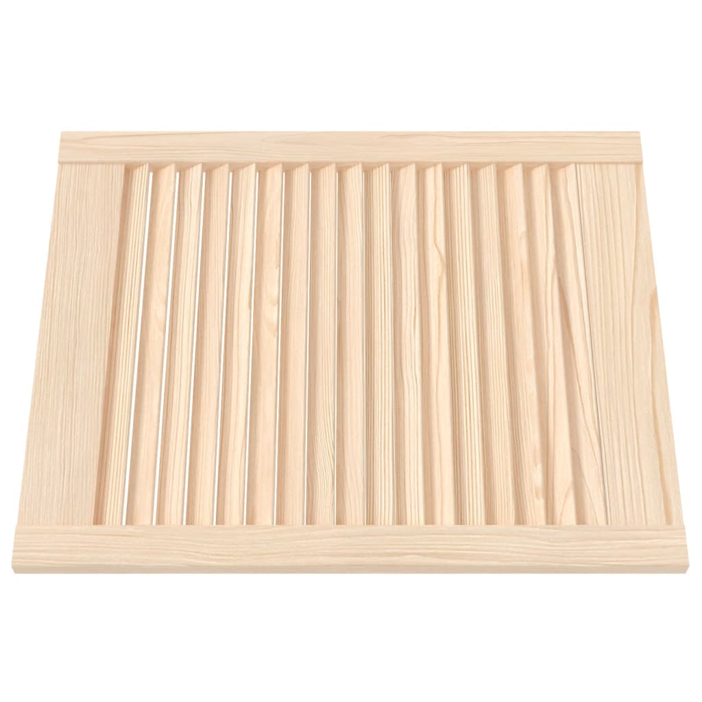 Porte di armadietti Vidaxl con doghe da 4 pezzi 61.5x49,4 cm Pino solido