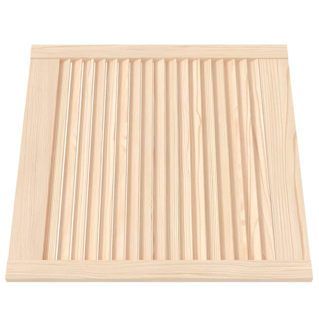 Porte di armadietti Vidaxl con doghe 2 pezzi 61.5x59,4 cm pino solido