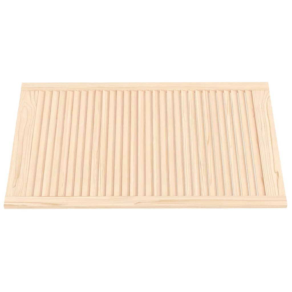 Porte di armadietti Vidaxl con stecche 2 pezzi 99.3x59,4 cm Pino solido